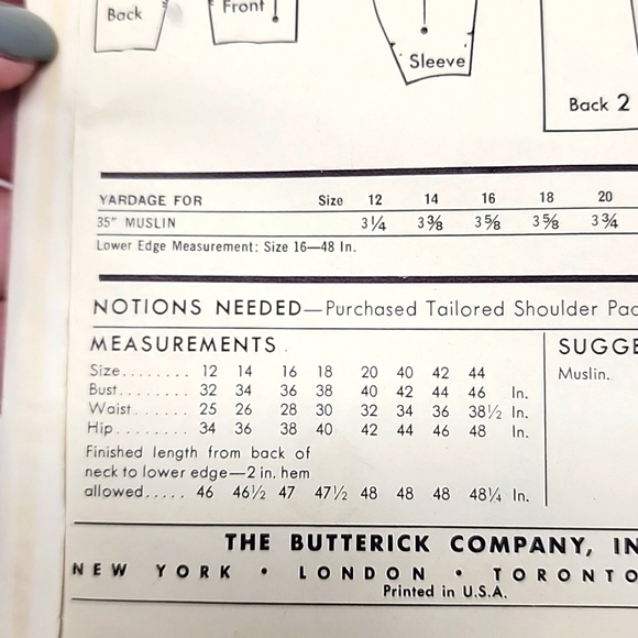 Vintage Butterick Dress Pattern - Picture 4 of 5